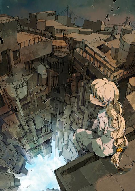 Demizu Posuka 숲 사진, Perspective Art, Perspective Drawing, Wow Art, 판타지 아트, Environment Concept Art, Environmental Art, Fantasy Landscape, An Anime