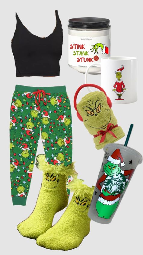 Grinch Outfit Ideas, Grinch Outfit, Cute Grinch, Cute Emo Outfits, Grinch Stuff, Cow Birthday Parties, Diy Christmas Candy, Cute Christmas Ideas, The Grinch Movie