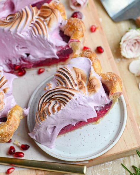 Cranberry Meringue, Cranberry Meringue Pie, Cranberry Curd, Pure Cranberry Juice, Blueberry Powder, Italian Meringue, Berry Pie, Butter Pie, Blueberry Pie