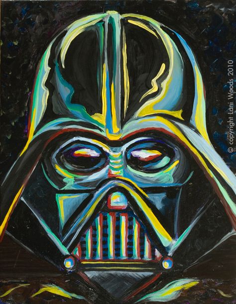 Darth Vader 11x14 original oil painting. By California artist © Lani Woods… Star Wars Canvas Painting, Darth Vader Painting, Galaxy Art Painting, Star Wars Canvas Art, The Art Sherpa, Star Wars Painting, Painting Canvases, Star Wars Film, Custom Painting