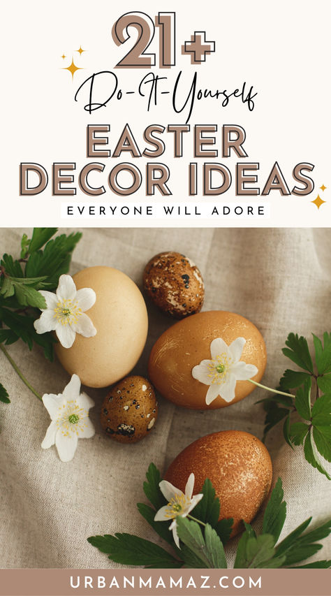 Easy DIY Easter Decor Ideas Office Easter Decorations, Easy Diy Easter Decor, Easter Home Decor Ideas, Easter Decoration Ideas, Diy Easter Decor, Easter Decor Ideas, Fancy Decor, Easter Decorating, Ideas For Easter