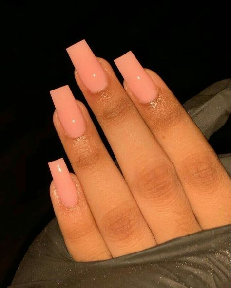 Square Nails One Color, Short Tapered Square Nails, Nails One Color, Square Nails Ideas, Maquillage On Fleek, Tapered Square Nails, Tapered Square, Drip Nails, Simple Acrylic Nails