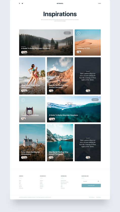 Travel Blog Design, Travel Website Design, Sketch Template, Blog Website Design, Travel Free, Webdesign Inspiration, Ui Design Website, Blog Layout, Webpage Design