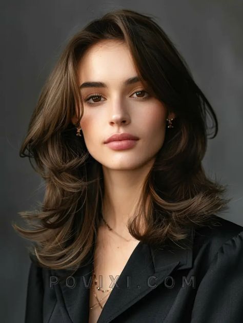 Middle Hair Cut, Middle Length Hair, Brown Hair Trends, Red Hair Trends, Rambut Brunette, Long Hair Trends, Medium Hair Styles For Women, Fall Hair Color Trends, Latest Hair Color