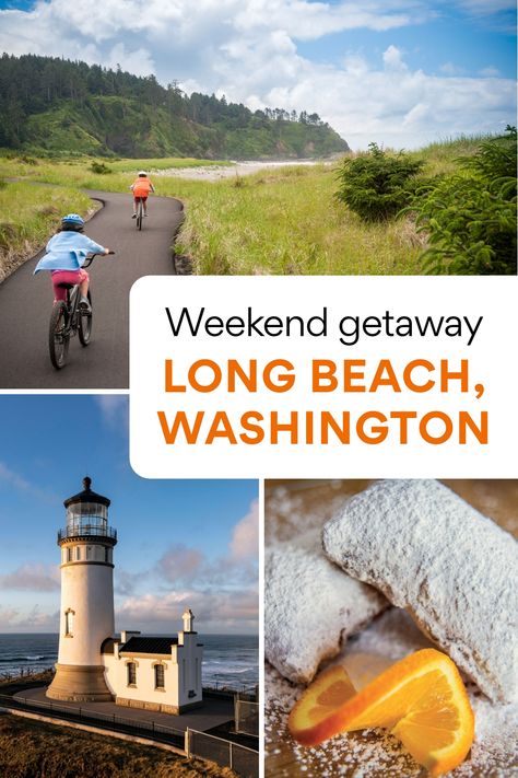 Explore long stretches of gorgeous beach and fresh local shellfish on the Long Beach Peninsula in Washington. Long Beach Washington, Downtown Long Beach, Potted Christmas Trees, Washington Travel, Port Townsend, Christmas Concert, Ocean Park, Beaches In The World, Coastal Towns