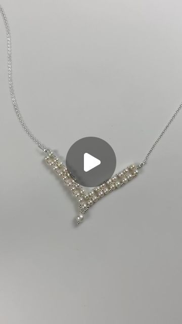 Brown Pearlie on Instagram: "Original handmade woven pearl necklace #usa #foryou #fyp #handmade #pearl #necklace" Diy Pearl Necklace, Handmade Pearl Jewelry, Handmade Pearl Necklace, Pearls Diy, Diy Wire Jewelry, Facebook Reels, Viral Video, Artistic Jewelry, Bead Weaving