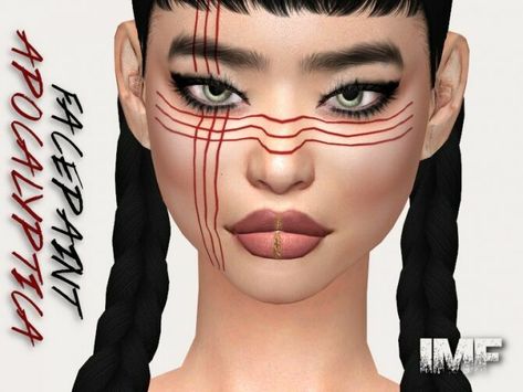 Wow! Check out this IMF Apocalyptica Facepaint N.02 By Izziemcfire Sims 4 CC! Make Up, Facepaint / Mask : IMF Apocalyptica Facepaint N.02 by IzzieMcFire #sims #sims4 #sims4cc #gaming Sims 4 Cc Face Paint, Sims 4 Cc Face, Sims 4 Cc Download, Makeup Cc, Sims 4 Downloads, Sims Community, Facepaint, Electronic Art, Sims 4 Cc