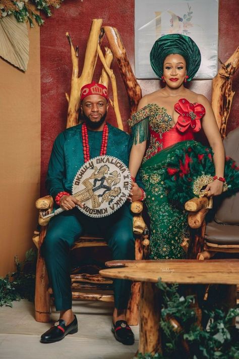 Igbo Traditional Wedding Attire, Black People Weddings, Traditional Wedding Outfits, Igbo Traditional Wedding, Igbo Wedding, African Wedding Attire, Traditional Wedding Attire, Dress Photoshoot, Nigerian Weddings