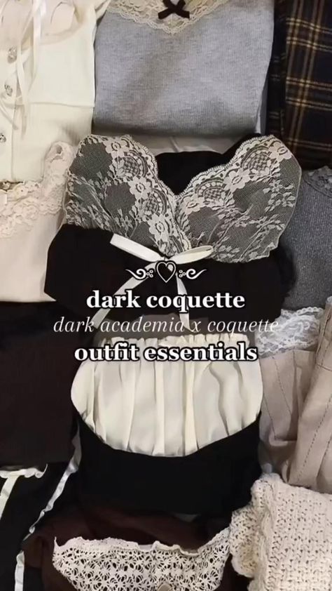 Coquette Essentials, Y2k Long Sleeve Top, Dark Coquette, Y2k Long Sleeve, Women Y2k, Grunge Goth, Blouse Tops, Swaggy Outfits, Clothing Essentials