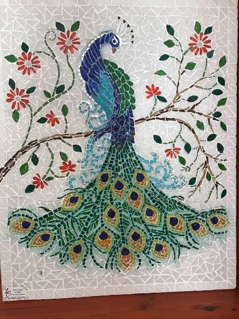 Mosaic Furniture, Mosaic Art Diy, Peacock Pictures, Mosaic Garden Art, Mosaic Birds, Mosaic Tile Art, Mosaic Flowers, Mosaic Garden, Mosaic Projects