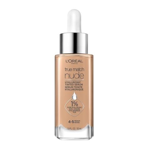 Amazon.com: L'Oreal Paris True Match Nude Hyaluronic Tinted Serum Foundation with 1% Hyaluronic acid, Light 2-3, 1 fl. oz. : Everything Else Loreal Skin Tint, Chrismas Wishes, Tinted Serum, Dream Makeup, Serum Foundation, 2024 Wishlist, Diy Skin Care Routine, Body Acne, Skin Tint