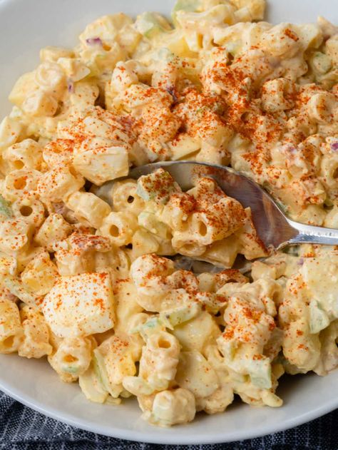 Amish Pasta Salad, Amish Pasta, Deviled Egg Pasta Salad, Egg Pasta Salad, Recipes Sandwiches, Deviled Egg Salad, Tomatoes Recipes, 12 Tomatoes Recipes, Macaroni Salad Recipe