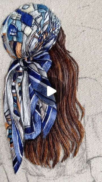 Sila Gur on Instagram: "They said scarves are in this summer 🦋  . . #scarf #fashion #fashionscarf #trends #fashiontrends #embroidery #embroideryart #threadpainting #modernembroidery" Summer Scarf, Scarf Fashion, Thread Painting, They Said, Modern Embroidery, July 4, Embroidery Art, Scarf Styles, Needlepoint