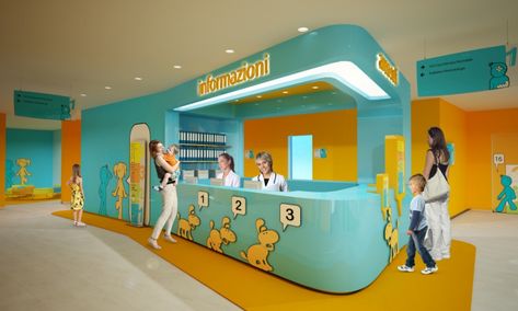 PEDIATRIC HOSPITAL - designlibero Modern Daycare, Pediatric Office Decor, Pediatrics Office, School Interiors, Children Hospital Design, Pediatric Hospital, Pediatric Office, Hospital Reception, Children's Clinic