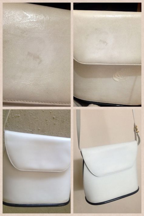 How to clean bright color leather? | A Blog for Beauty from Hannah Leather Cleaner Diy, Leather Bag Cleaning, Clean Leather Purse, White Leather Skirt, Clean White Leather, How To Make Leather, Italian Leather Purse, Patent Leather Bag, Leather Jewelry Box