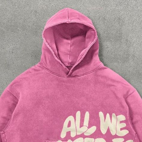 ASWEUS on Instagram: "All We Need Is Love Print Long Sleeve Hoodie https://www.asweus.com/collections/hot-sale #slogan #pink #barbie #hoodie" All We Need Is Love Hoodie, Barbie Hoodie, Hot Pink Hoodie, All We Need Is Love, Pink Barbie, Love Print, Pink Sweatshirt, Pink Hoodie, Dark Pink