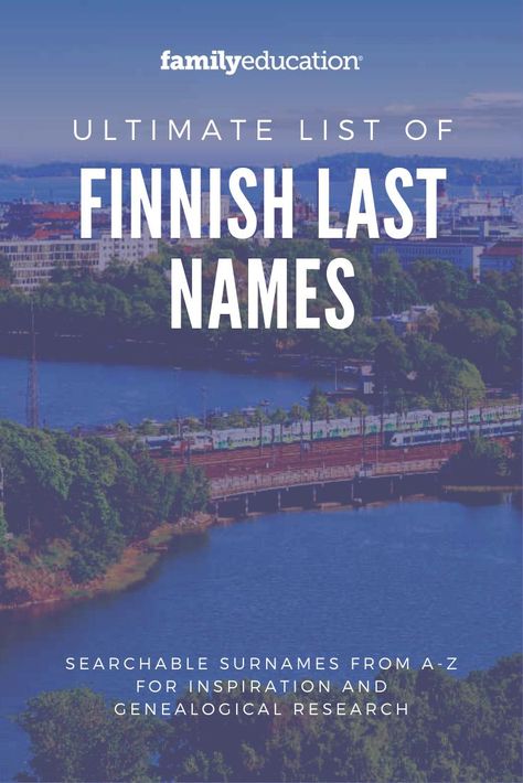 Looking for a list of last names? These unique last names are Finnish in origin, perfect inspiration for characters, baby names, or discovering your genealogy. #lastnames #listofnames #Finnish Finnish Names, Last Names List, Last Name Meaning, Unique Last Names, Genealogy Organization, Family Tree Genealogy, Last Names, Building Designs, Name List