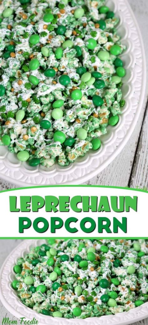 12 St. Patrick's Day Appetizers to serve in Party which are healthy & worth your time - Hike n Dip Leprechaun Popcorn, St Patricks Food, St Patrick Day Snacks, Fete Saint Patrick, St Patrick Day Treats, St Patricks Day Food, Slow Cooker Desserts, Holiday Snacks, Saint Patties