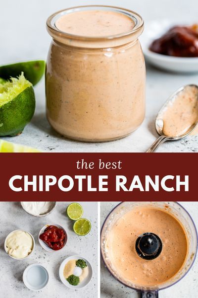 Chipotle Ranch Dressing Recipe, Cilantro Lime Ranch, Cilantro Lime Ranch Dressing, Homemade Salad Dressing Healthy, Chipotle Ranch Dressing, Chipotle Ranch, Ranch Dressing Recipe, Salad Dressing Recipes Homemade, Homemade Salads