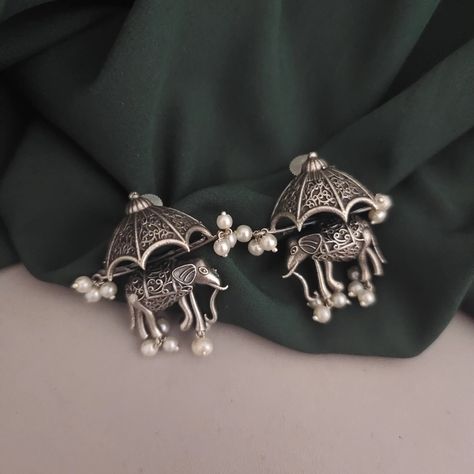 Discover Glamaya's Trendy & Stylish Unique Silver Elephant Stud Earring for Women at just ₹449.00! 🛍️ We have amazing offers going on 1. Buy any 2 products below ₹1000 and get 1 absolutely FREE 🤩 2. Buy 3 items in ₹999 3. Up to 85% + Extra 15% Off Storewide by using code "SUMMERSALE15" 🎉 ✅Latest & Trending Designs ✅100k+ Happy Customers ✅ Free shipping across India. ✅ COD Available | Easy Returns Limited Stock Available! Shop Now on glamaya.com ⏰ #glamaya #freeshipping #necklaces #jewelr... Trendy Silver Jewelry, Elephant Earrings Studs, Trendy Stud Earrings, Pretty Jewelry Necklaces, Silver Elephant, Fancy Jewellery Designs, Silver Jewellery Indian, Indian Jewellery Design Earrings, Traditional Earrings