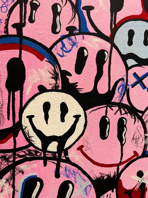 White Marker Art, White Marker, Y2k Art, Iphone Wallpaper Stills, Graffiti Doodles, Graffiti Style Art, Canvas Painting Designs, Pink Wall, Marker Art