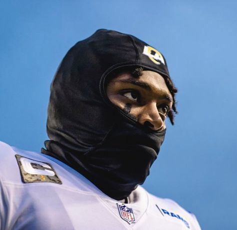 Jalen Ramsey Pfp, Masked Killa Football, Nfl Pfp, Jaylen Ramsey, Nfl Astetic, Aesthetic Nfl Pictures, Nfl Players With Visors, Football Memes Face, Mad Face