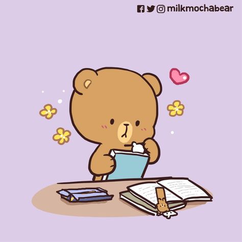 Mocha Milk, Milk Mocha Bear, Milk Bear, Couple Comics, Mocha Bear, Bear Gif, Cute Couple Comics, Chibi Cat, Milk & Mocha