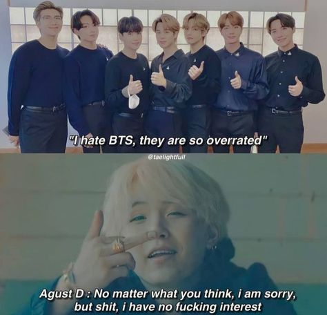 Suga Savage Quotes For Haters, Bts Savage Quotes, Savage Replies To Haters, Bts Haters, Savage Replies, Facts Images, Quotes About Haters, Wholesome Pictures, Bts Dance