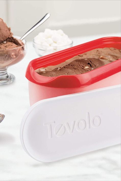 Keep your homemade ice cream extra cold and firm with this 🔥Glide-A-Scoop insulating 1.5 Quart tub!😋 Don't worry about spills, it's got a non-slip base so you'll stay safe while scooping. 🍦 Ice Cream Tub, Ice Cream Tubs, Ice Cream Containers, Strawberry Sorbet, Homemade Ice, Homemade Ice Cream, Storage Containers, Bpa Free, Ice Cream