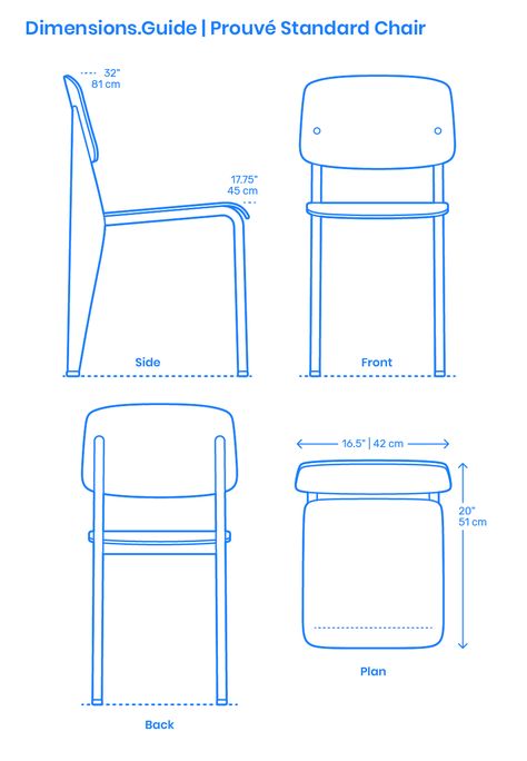 Conceived by French designer Jean Prouvé in 1934 and produced by Vitra, the Prouvé Standard Chair is one of the most iconic chair designs of the 20th century. The Prouvé Standard Chair has a combination molded sheet steel and tubular steel frame that supports its finely shaped wooden seat and back. Downloads online #furniture #chairs #design Prouve Chair, Minimal Chairs, Chateaux Interiors, Furniture Design Sketches, Chair Designs, Furniture Dimensions, Creative Bathroom, Iconic Chairs, Elegant Interior Design