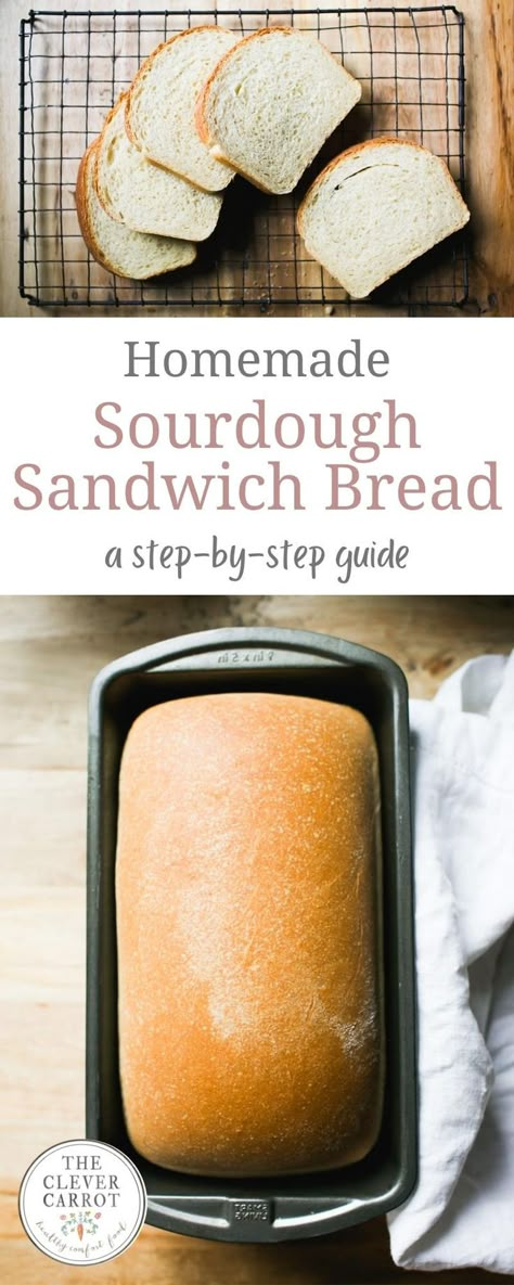 All Purpose Flour Recipes, Sourdough Sandwich Bread Recipe, Sourdough Sandwich Bread, Easy Sourdough Bread Recipe, Everything Sourdough, Recipe Using Sourdough Starter, Bread From Scratch, Sourdough Bread Sandwiches, Sourdough Bread Starter