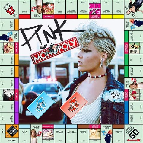 FINALLY! @Pink got her own Monopoly version! It's out available to order at PinksPage.com  Can't wait to play it!   P!NK (Alecia Beth Moore) Fanclub  https://ift.tt/2uNVxEO Pink Musician, Aaron Lewis, Alecia Moore, Alecia Beth Moore, Pink Singer, Beth Moore, Makeup Brush Organization, Pink Quotes, Pop Singers