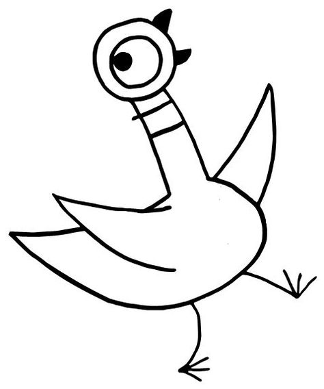 Mo Willems Pigeon Coloring Page Sketch Coloring Page Mo Willems Activity, Pigeon Craft, Mo Willems Author Study, Mo Willems Pigeon, Piggie And Elephant, Pigeon Books, Storytime Crafts, Literature Activities, Bunny Coloring Pages