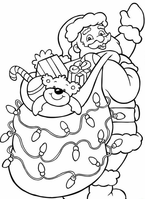 Santa Claus Christmas Coloring Pages Merry Christmas Coloring Pages, Christmas Colouring Pages, Juleverksted For Barn, Santa Claus Pictures, Santa Coloring Pages, Free Christmas Coloring Pages, Christmas Coloring Sheets, Printable Christmas Coloring Pages, Magic For Kids