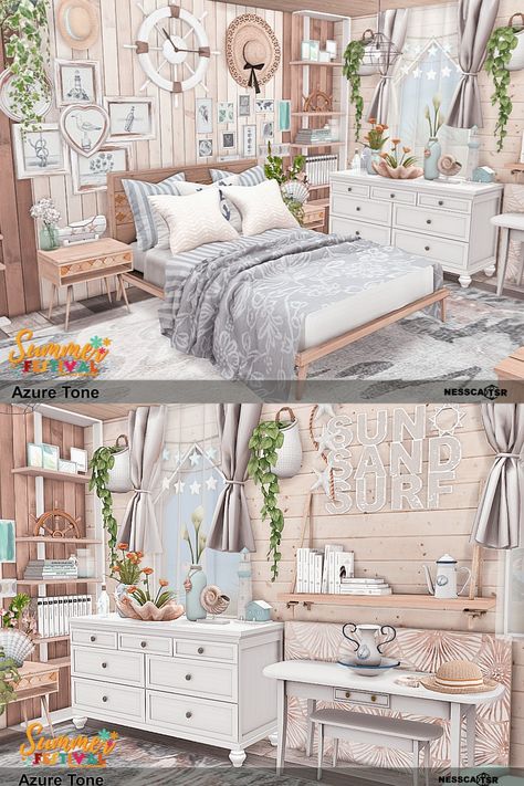 ROOM with CC ▶️ Azure Tone it is a cozy bedroom with a computer station and a relaxation corner✨Have fun!✅BASE GAME + CC from TSR ✌️Click on the post and download✔️ THX❤️  #ts4builds #sims4 #sims4builds #sims4home #sims4builds #sims4buildsideas #ShowUsYourBuilds #thesims4 #Sims4 #sims4game #ts4 #sims4houses #sims4cc #sims4interior #ts4cc #thesims4 #ts4house #simshousedesign #sims4rooms #simsbuilds #simsbuild #sims4cc #ccfinds #s4 #s4cc Sims 4 Cc Hair Base Game, Ts4 Alpha Furniture, Bedrooms Sims 4 Cc, Sims 4 Cc Base Game Compatible Furniture, Sims 4 Alpha Build Cc, The Sims 4 Cc Furniture Bedroom, Sims 4 Gaming Room Cc, Sims Furniture Cc Bedroom, Sims 4 Cc Teen Room Decor