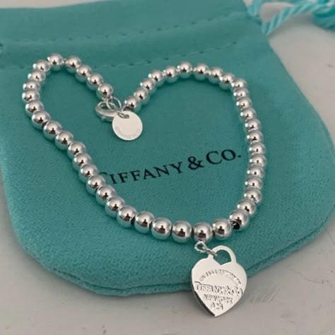 Tiffany Bead Silver 925 Bracelet Beaded Tiffany Bracelet, Tiffany And Co Return To Tiffany Bracelet, Tiffany And Co Bead Bracelet, Tiffany Bead Necklace, Tiffany And Co Bracelet Silver, Silver Tiffany Bracelet, Tiffany’s Bracelet, Tiffney And Co Jewelry, Tifanny And Co Bracelet