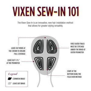 Vixen Sew In Guide | How To Vixen Sew In And Tips Vixen Crochet, Sew In Braids, Vixen Sew In, Sew In Hairstyles, Weave Styles, Braid Patterns, Hair Laid, Natural Hair Tips, Sew In