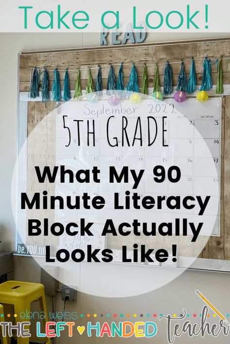 My 90 Minute ELA Block in 5th Grade - The Left-Handed Teacher Fifth Grade Writing, Grouping Students, Teaching 6th Grade, 5th Grade Ela, 5th Grade Writing, Teaching 5th Grade, Writing Rubric, Ela Classroom, Text Evidence