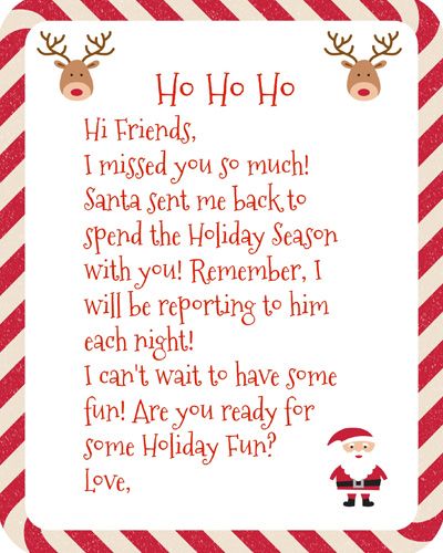 We hope this helps to have ALL Elf on the Shelf Arrival Letters in ONE PLACE! A complete index of FREE printable Elf on the Shelf Arrival Letters, updated daily, with NO dead links! We even put the newest ones at the top! Happy Elf Arrival! #elfontheshelf #arrival #ideas #letter #free #printable #quick #easy #funny #toddler Elf On Shelf Letter, Elf Letters Printable, Welcome Back Letter, Printable Elf On The Shelf, Elf Printables, Elf On The Shelf Arrival, Elf Arrival, Elf Pets, Elf Letters