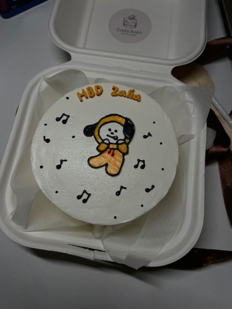 Bts Jimin Chimmy Cake Happy Birthday BTS BT21 Chimmy Birthday Cake, Jimin Birthday Cake Ideas, Cake Bt 21, Jimin Cake Ideas, Chimmy Cake, Jimin Birthday Cake, Jimin Cake, Fake Boyfriend Pictures No Face Night, Korean Cakes