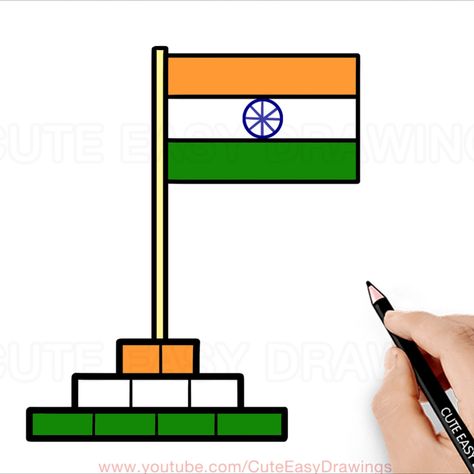 #drawings #cutedrawings #indianflag #2023 Indian Flag Drawing Images, Easy Flag Drawing, India Flag Drawing For Kids, Indian Flag Drawing For Kids, Flag Drawing For Kids, India Flag Drawing, Indian Flag Drawing, Indian Flag Colors, Naruto Drawings Easy