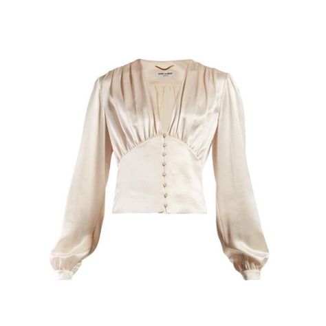 Satin Bluse, Satin Blouses, Rock Chic, Satin Blouse, Blouse Outfit, White Blouse, Striped Blouse, Blouse Styles, Look Fashion