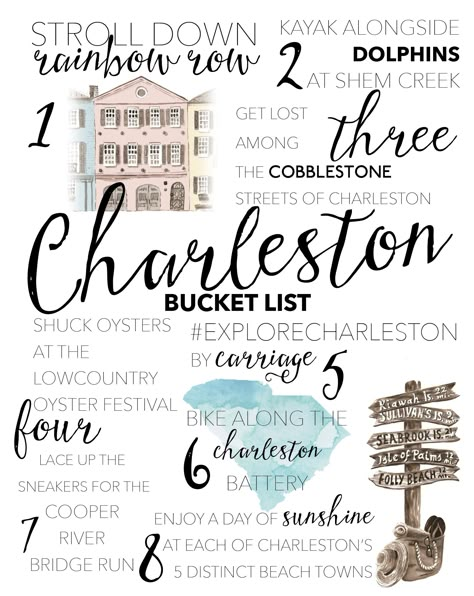 bucket list of things to do in charleston Estilo Charleston, Oyster Festival, Charleston Trip, Charleston Vacation, South Carolina Vacation, South Carolina Travel, Charleston Travel, Anniversary Trips, All I Ever Wanted