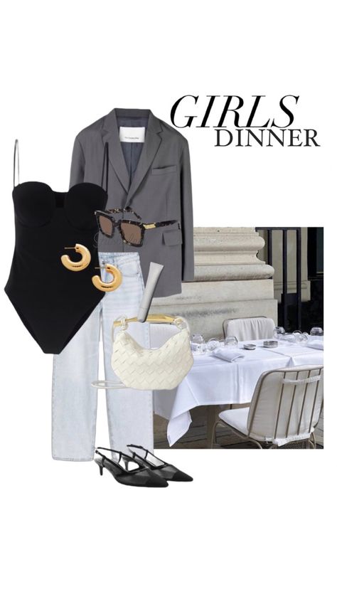 Chic dinner outfit inspo Elegant Outfit Dinner, Basic Chic Outfit, Evening Dinner Outfit Classy, Girl Dinner Outfit, Girls Dinner Outfit, Chic Dinner Outfit, Classy Dinner, 32nd Birthday, Sling Back Shoes