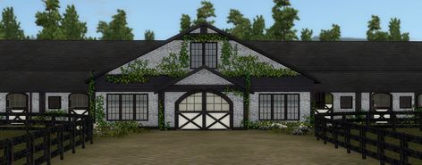 Bloxburg Stables, Bloxburg Horse Stables, Background References, Stable Ideas, Riding School, Horse Stable, Star Stable, Sims House Design, Horse Stables