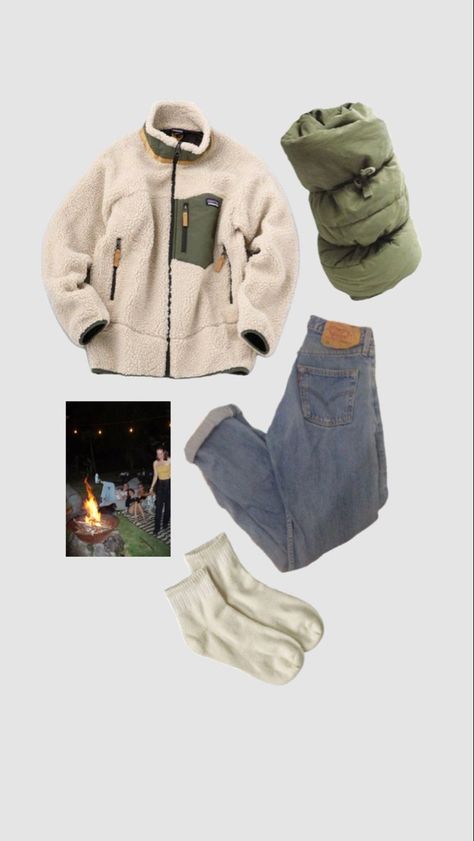 Baggy Outfit Woman, Bonfire Outfit, Camping Outfit, Gorp Core, Camping Outfits, Granola Girl, Life Is Strange, Create Outfits, Outdoor Outfit