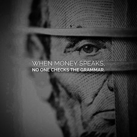 "When Money Speak No Checks The Grammar" . . 👉 Follow @growth_dimension to unlock your potential and achieve success in life. . . . . . #motivationalquotes #motivation #motivational #inspirational #lifelessons #mentalhealth #motivationalquote When Money Speaks Nobody Checks Grammar, Get Money Quotes, Billionaire Motivation, Grammar Check, Gym Wallpaper, My Future Self, Right Mindset, Just Quotes, Success In Life