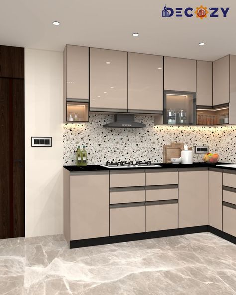 Elevate your home interior with a sleek and stylish modular kitchen by Decozy. #homeinterior #modularkitchen #furnituredesign #decozy #moderninterior Acrylic Modular Kitchen Design, Latest Kitchen Designs, Modular Kitchen Design, Kitchen Design Decor, Elevate Your Home, Design Kitchen, Kitchen Designs, Design Decor, Interior Design Kitchen