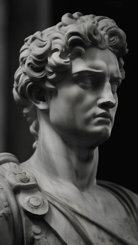 Greek Statue Hair, Famous Sculpture Art, Ancient Roman Statues, Roman Paintings, Statue Reference, Statue Drawing, Angel Sculpture Art, Roman Sculptures, Roman Statues