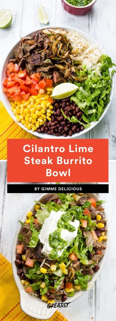 Guacamole Burrito, Steak Burrito Bowl, Chipotle Chicken Recipe, Lime Steak, Steak Burrito, Chipotle Copycat Recipes, Chipotle Recipes Chicken, Chipotle Recipes, Copycat Chipotle